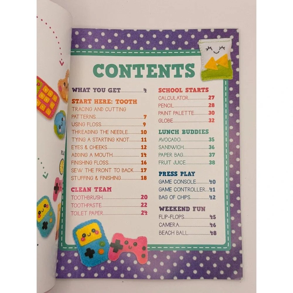 Klutz Sew Mini Cute Things & Mini Treats How-To Book Lot 2 Book Only